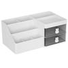 10 Compartments Desktop Stationery Storage Box Cute Bunny Desk Pen Holder  Office