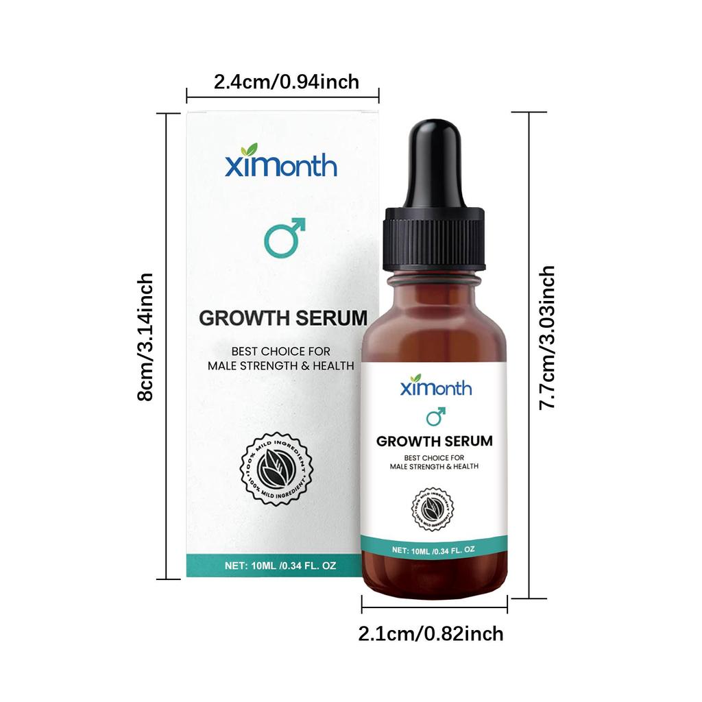 Men's Body Care Herbal Serum, Male Massage Essential Oil, Deep Nourishing Moisturizing Body Care Oil for Men’s Daily Grooming