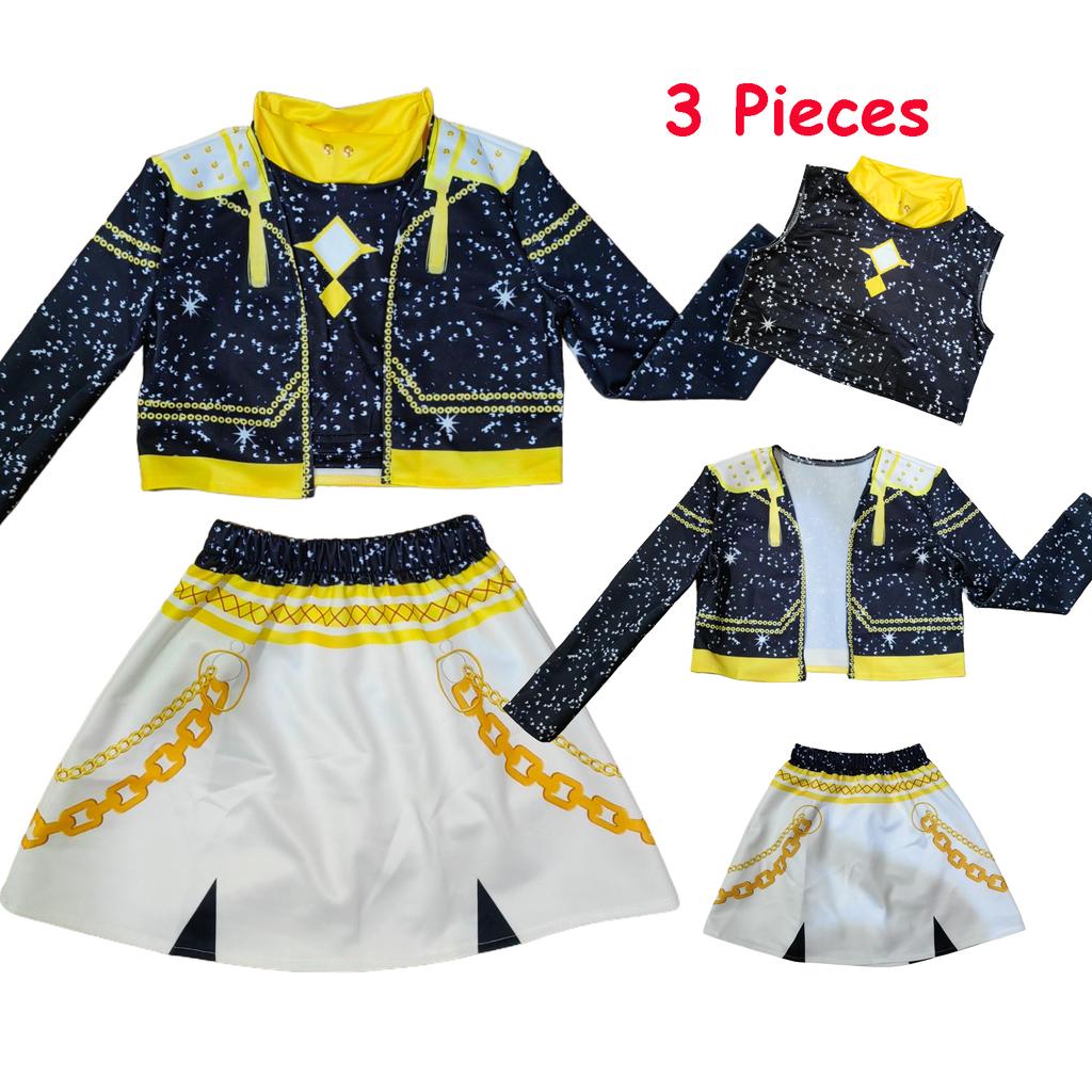 Kids Rumi Mira Zoey Cosplay KPop Demon Hunters Girl Costume K Pop Huntrix Golden Costume Child Halloween Party Clolthes Outfit