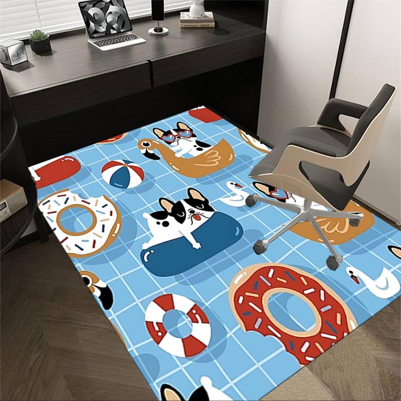 

1PC Pool Party Swimsuit Non-Slip Floor Carpet Compatible for Office&Living Room&Bedroom&Dining room - Flat-Weave Machine-L0304 60cm by 90cm