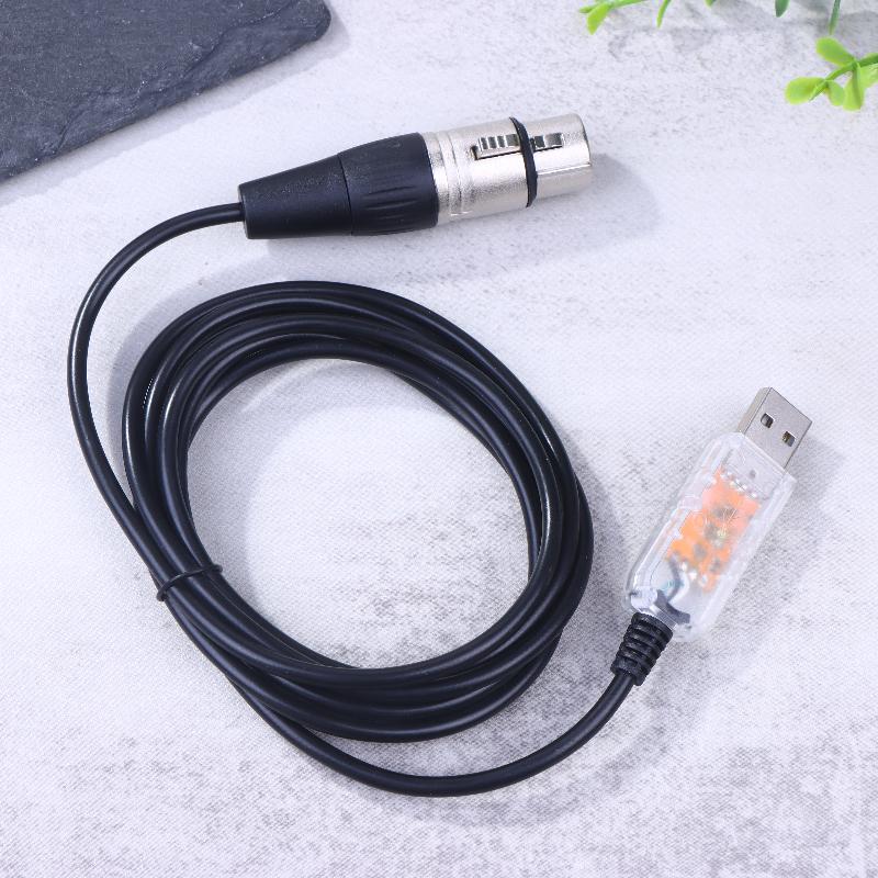 Usb To Dmx Interface Adapter Qlc Dmx512 Computer Pc Stage Lighting Controller Dimmer For Sgm Dmxking Dmxcontrol Freestyler Cable