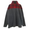 NAUTICA 90s Old Half zip Fleece jacket M Charcoal gray pullover Men's Used