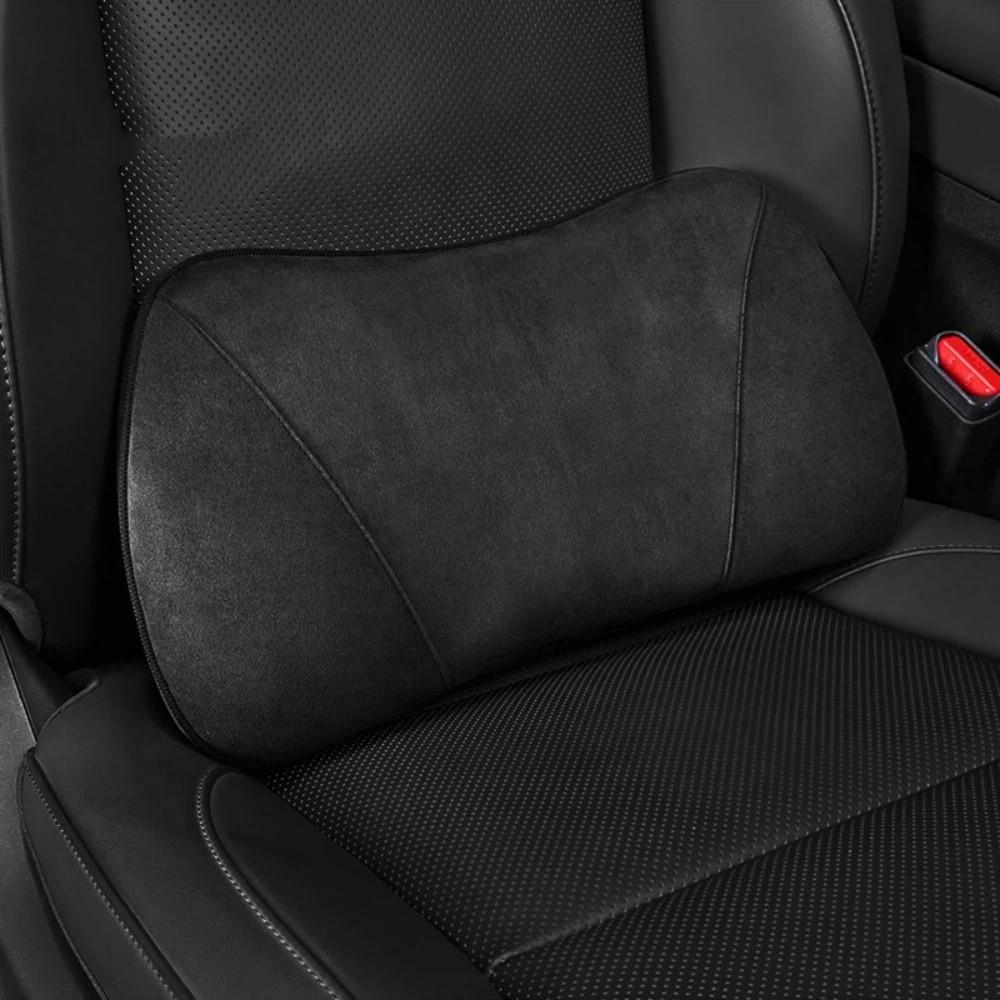 Luxury Suede Lumbar Pillow Lower Back Pain Relief Memory Foam Lumbar Support Pillow Comfort Memory Foam Pillow Vehicle Seats