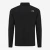 [north Face Official] Nt7lr50a Basodino Long Sleeve Zip Tee Black