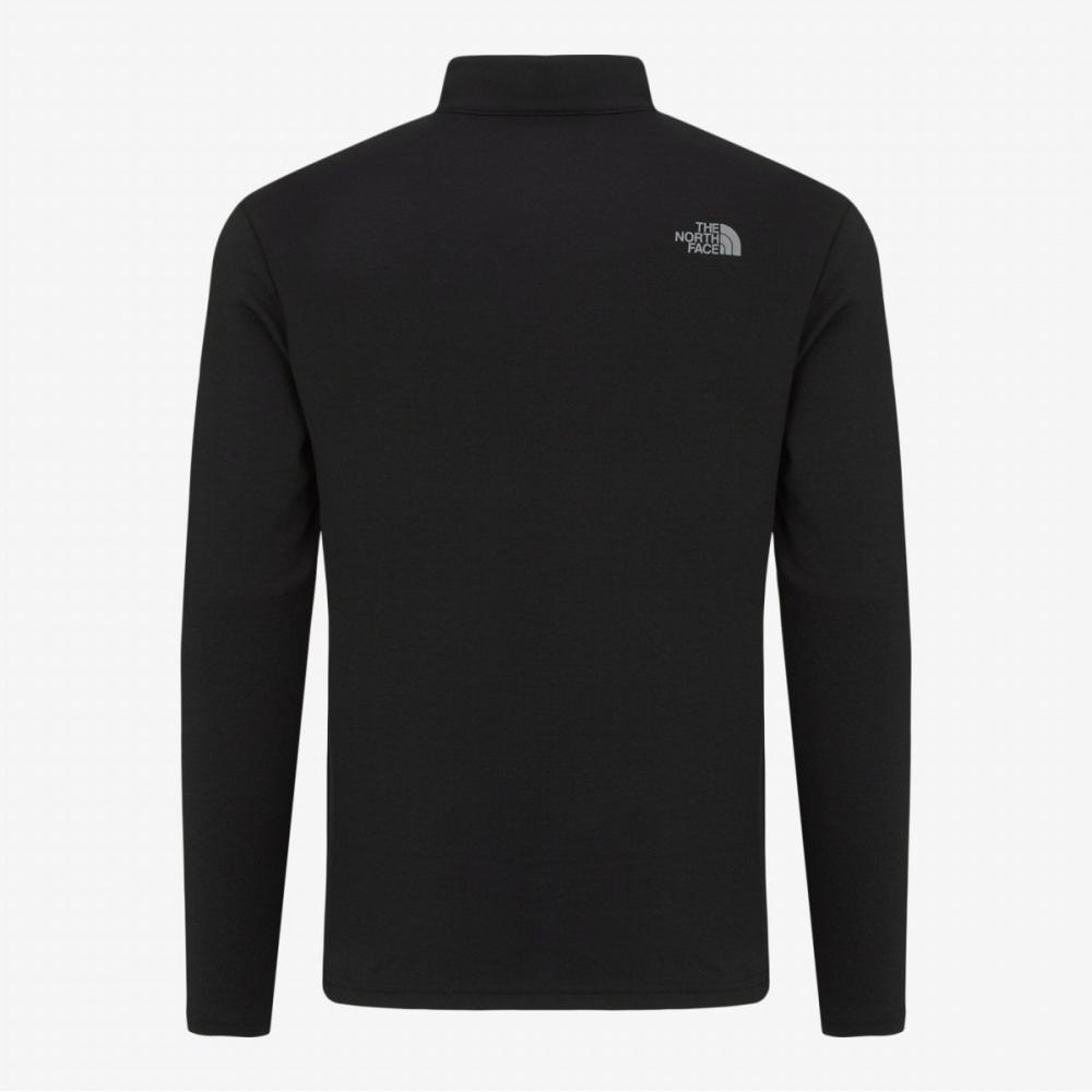 [north Face Official] Nt7lr50a Basodino Long Sleeve Zip Tee Black