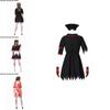 Yumeikeshi Women's Halloween Cosplay Costume Blood Nurse Maid Doctor Outfit
