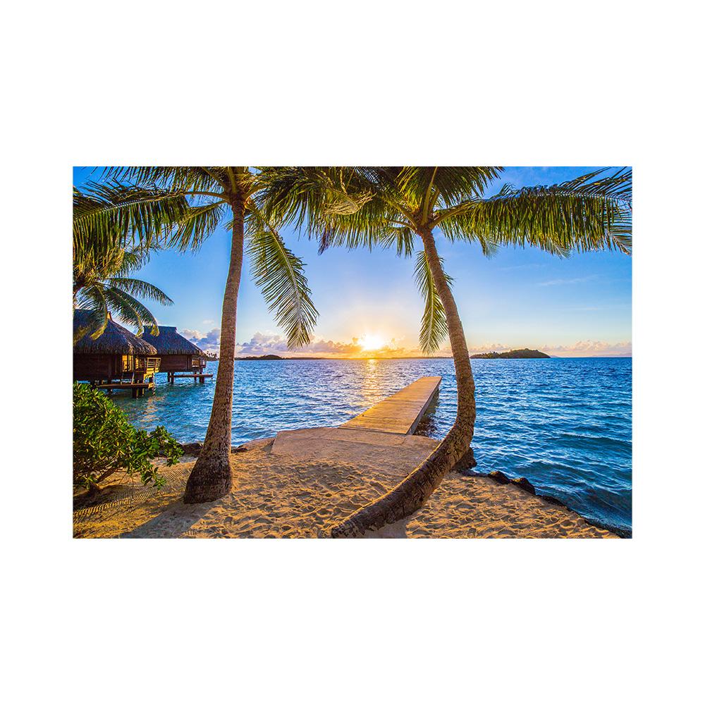 

Тропическое море, пляж, постеры, силуэты пальм, закат, холст, живопись, постеры и принты, настенные художественные изображения, домашний декор, Куадрос 50x75cm