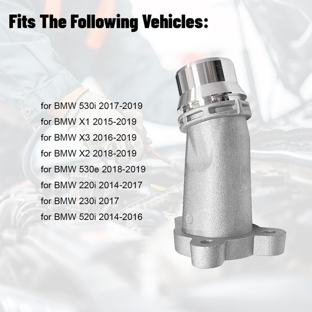 11118511205 Aluminum Engine Block Connector Pipe For BMW F30 G20 X1 X2 X3 X4 320I 530I 730I Replacent # 11118511205 V203560 460209 WG2357661