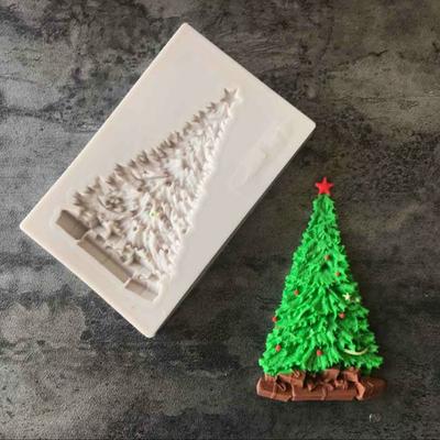 Stampo in silicone 1 pezzo Stampo per fondente per albero di Natale Strumenti per decorare torte Stampo per pasta di cioccolato al cioccolato