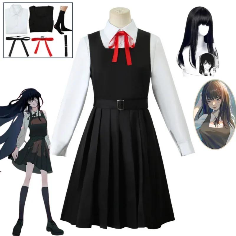 Anime Roba Kostým Chainsaw Man Cosplay Mitaka Asa JK Uniforma Školní Uniforma Dámská Košile Uniformní Šaty Halloween Párty Set