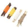 4pcs Hamster Teething Bars Edible Apple Sticks Sweet Bamboo Hamster Chew Toy with Rope