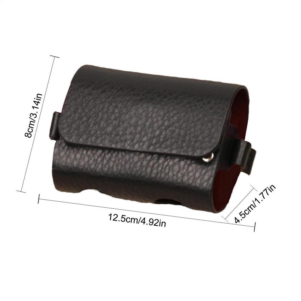 Golf Ball Bag Pouch with Holder Golf Belts Waist Bag Small   Golf Sports Accessory PU Leather Golf Ball Sack