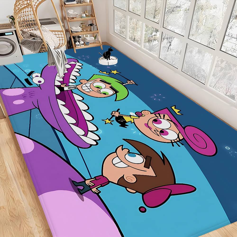Cartoon The F-Fairly O-OddParents Entrance Door Mat Washable Non-Slip Living Room Sofa Chairs Area Mat Kitchen Welcome Doormat