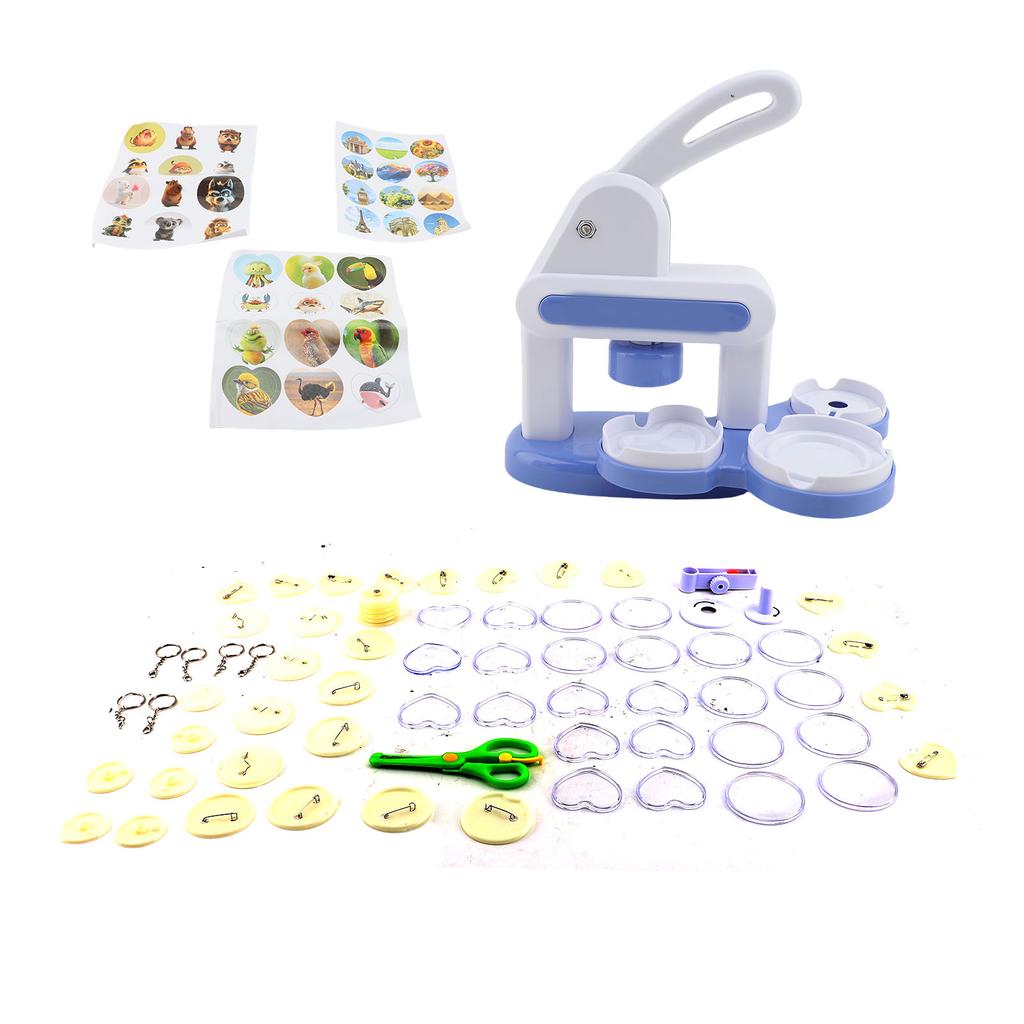 Máquina de Fazer Botões NaMachine 2,2 polegadas 1,4 polegadas Botão de Alfinete Máquina de Pressionar Botões NaMachine com Cortador para Ímãs de Geladeira