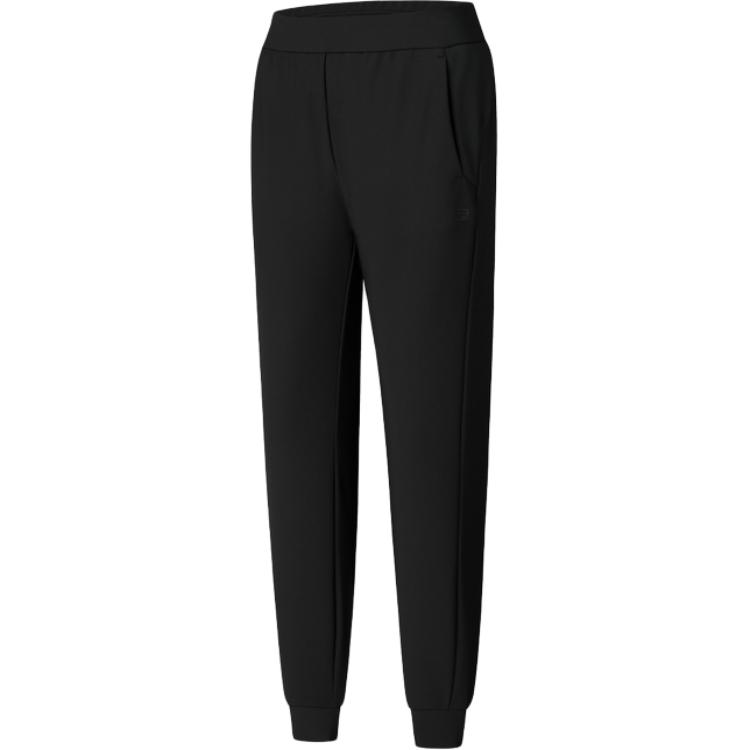 New FILA Fitness Knitted Sports Pants Women's Pitch Black A11W441602F-BK