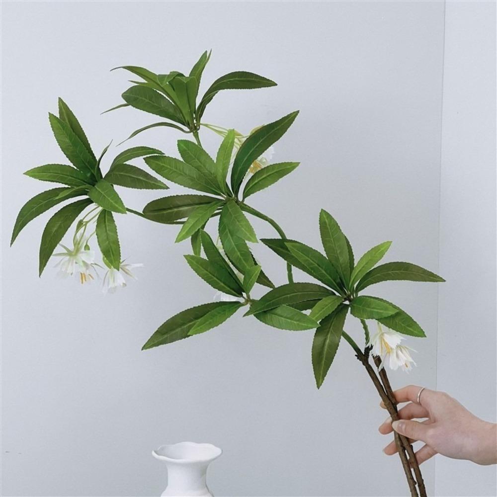 50CM Artificial Ficus Flower Green Leaf Landscaping Plant Zen Inspired Potted Plants Bonsai Plants Artificial Flowers