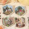 DIY Creative 3D Cartoon Landscape Stickers Spring Theme Wall Decals for Kids Bedroom Playroom Decor