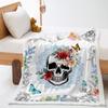 Blanket Skull Butterfly Blanket Digital Printed Lamb Fleece Crystal Fleece Blanket