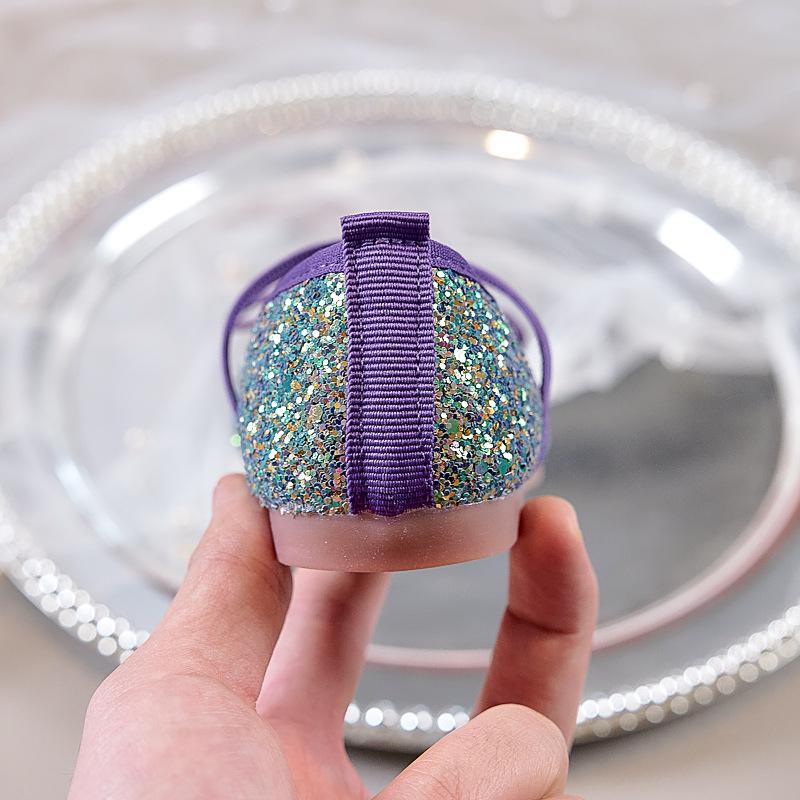 Mocassini Principessa Primavera/Autunno 2025: Scarpe Sequined con Suola Morbida e Elastico per Passerella e Spettacoli di Bambine