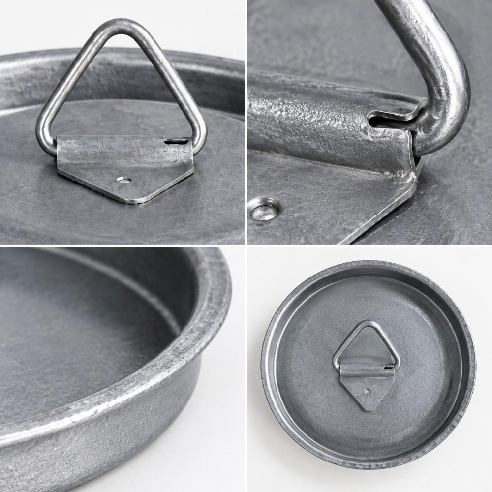 Grey Titanium Mug Lid Practical Camping Cup Lid Lightweight Titanium Cup Lid Hiking