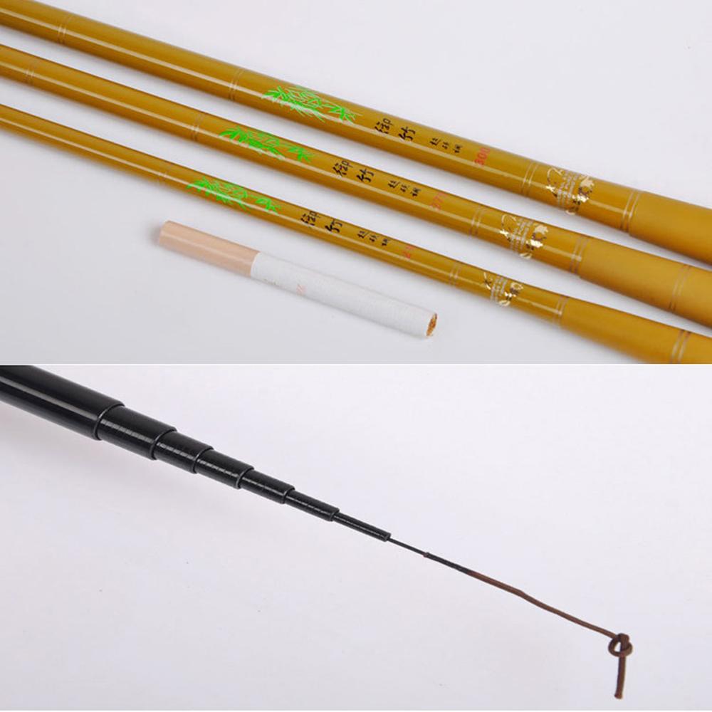 Canna da Pesca Ultracorta Mini Portatile 1.8-6.3M Pesca in Torrente Canna da Pesca Telescopica in Fibra di Carbonio Ultraleggera per Gamberi Carpa Canna da Mano