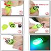 Fishing Bell and Night Light Kit, 20 Pcs Fish Bite Bait Alarm Bell with LED Light for Night Fishing