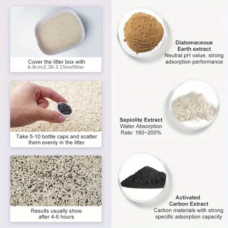 Deodor Bead For Cats Toilet Absorb Deodorant Beads For Cat Litter Box 6 Flavors Aromatic Litter Cat Pet Cleaning Supplie petkit