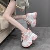 Frühlings- und Herbst-Damenschuhe mit höhenverstärkenden, modischen Kreuzriemen, vielseitige Damenschuhe mit dicker Sohle