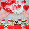 1-15 Stück Liebe Wabenball Hängende Dekoration Valentinstag Party Hängend Hochzeitsszene Layout Einkaufszentrum Hotel Wanddekor