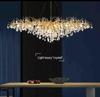 French Luxe Crystal Water Drop Chandelier - Living Room & Dining