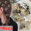2/4/10/20/40/50/100pcs Silver Color Star Hair Clips for Girls Filigree Star Metal Snap Clip Hairpins Barrettes
