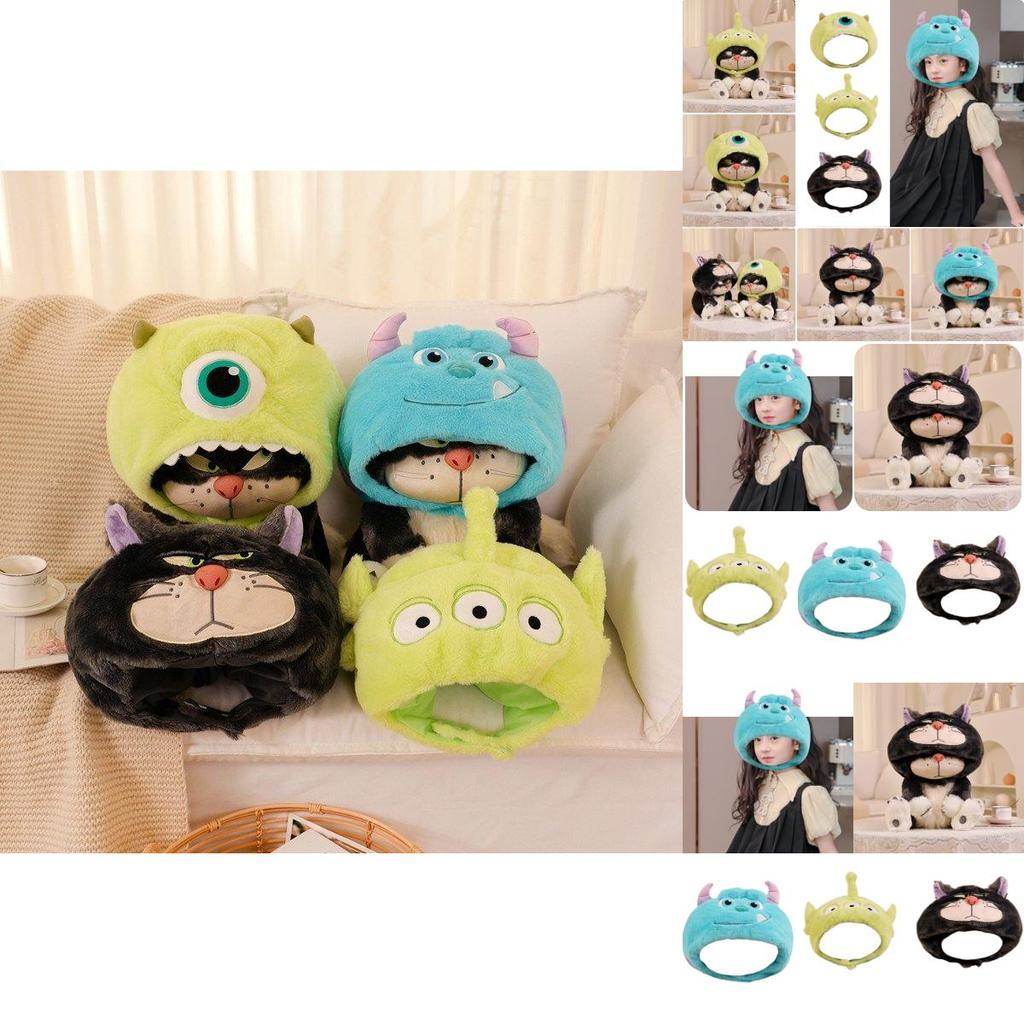Cute Cartoon Three-eyed Plush Hat For Girls, Winter Warmth And Photo Prop