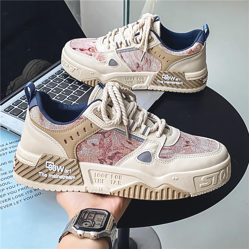 Dexun Sommer atmungsaktive lässige Board-Schuhe Studenten Netz Sports Plateau Trendschuhe
