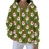 Christmas Hoodies For Women Funny Cute Printed Holiday Sweatshirt Winter Oversized Pullover Tops