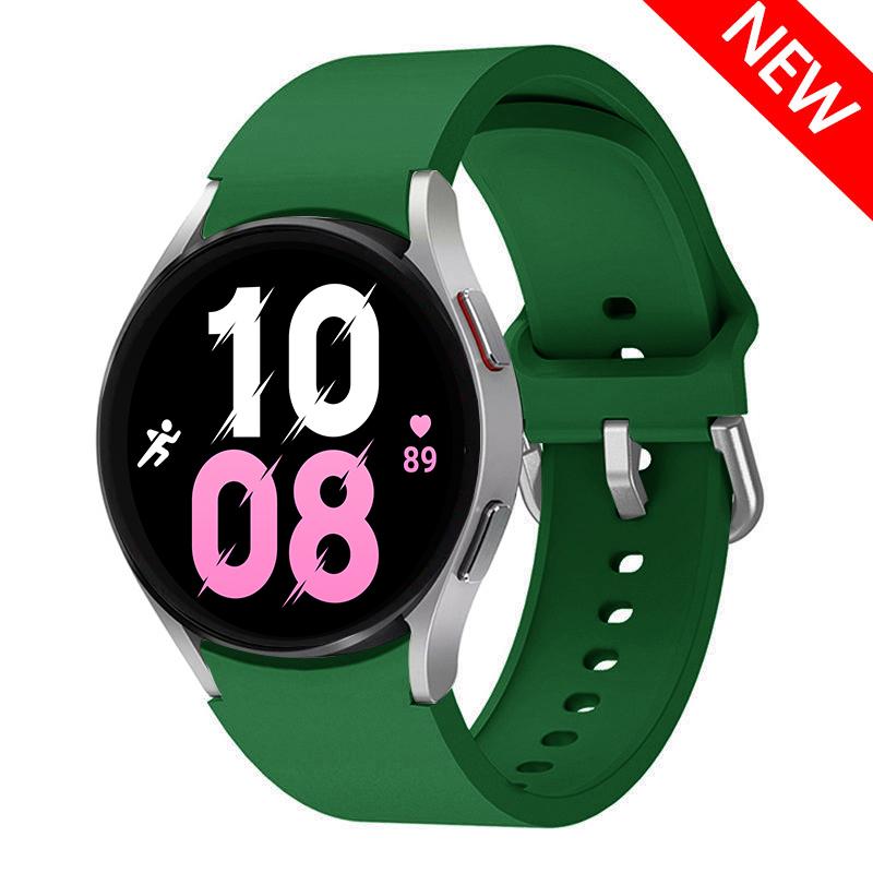 

Original Strap For Samsung Galaxy Watch 4/5/6 classic 47mm 43mm 44mm 40mm No Gaps Silicone Bracelet Galaxy Watch 5 pro 45mm band Galaxy 5 Pro 45mm
