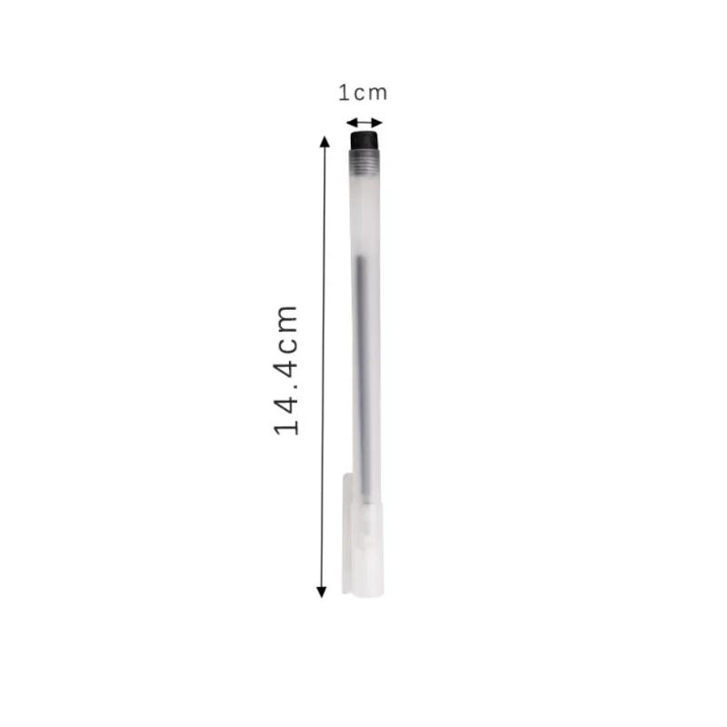 20PCS Clear Frosted Gel Pen Student Writing Carbon Black Exam Office Signature School Stationery Supplies