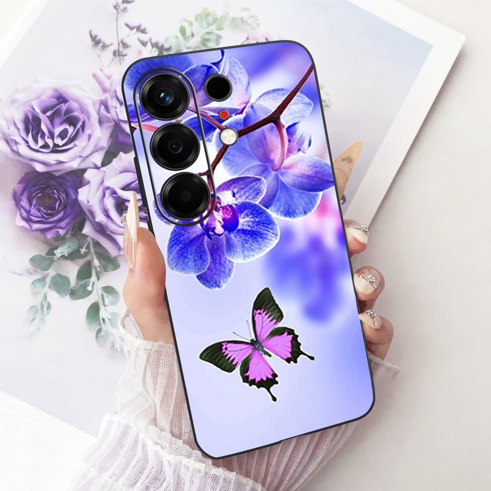 For Tecno CN5 Case For Tecno Camon 50 4G Cover Fashion Butterfly Cute Cat Cool Painted Soft Phone Casing For Techno Camon50 4G