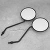 2Pcs 8mm 0.3in Rearview Mirror Universal Retro Round Side Mirrors for Motorcycle Electric Bicycle Scooter