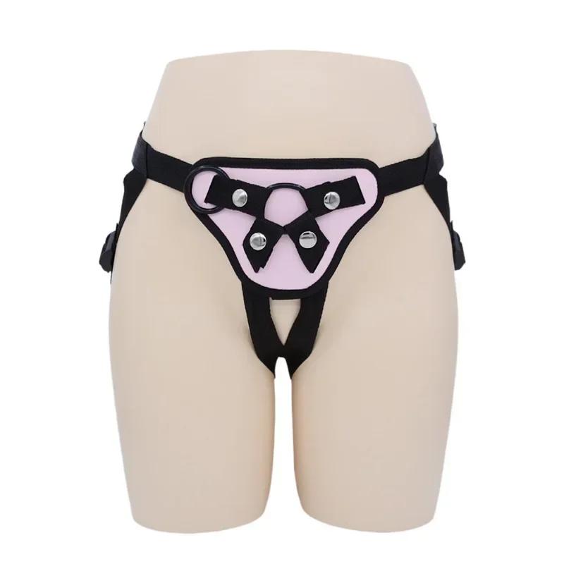 Lace Braided Wearable Strapon Penis for Lesbian G Spot Stimulator Lace Slacks Panties Strap on Dildos Pants Sex Toys for Women
