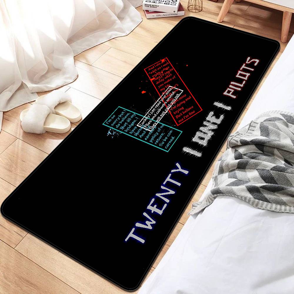 Twenty One Pilot Door Mat Cheaper Anti-slip Modern Living Room Balcony Printed Bedside Mats