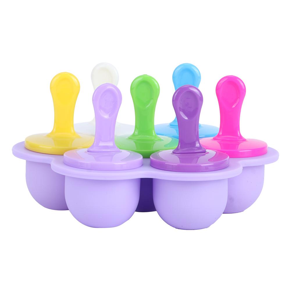 Household Reusable Silicone Ice Cream Molds DIY Making Mold Tool Kitchen Supplies