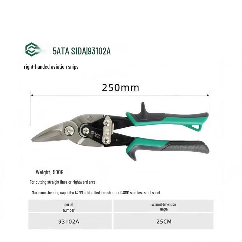 IRIR 10-inch Right-Cut Aviation Snips