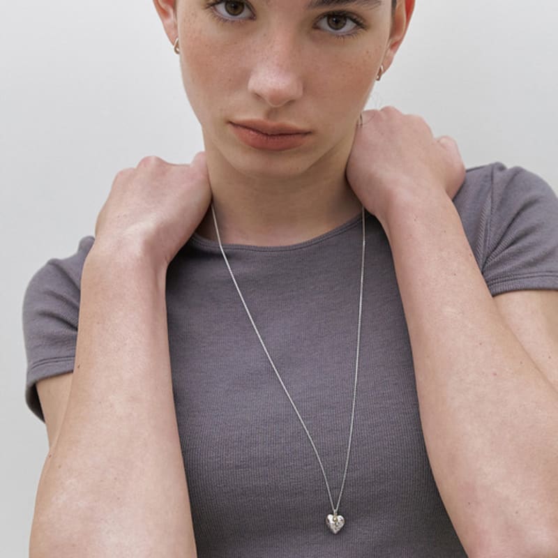 Mimesi Heart Berry Long Necklace