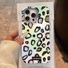 For iPhone 16 15 14 13 12 7 8 Plus Pro Max 16e 11 SE 2020 XS XR 5G Phone Case Fashion Korean Cute Leopard Print Vortex Pattern