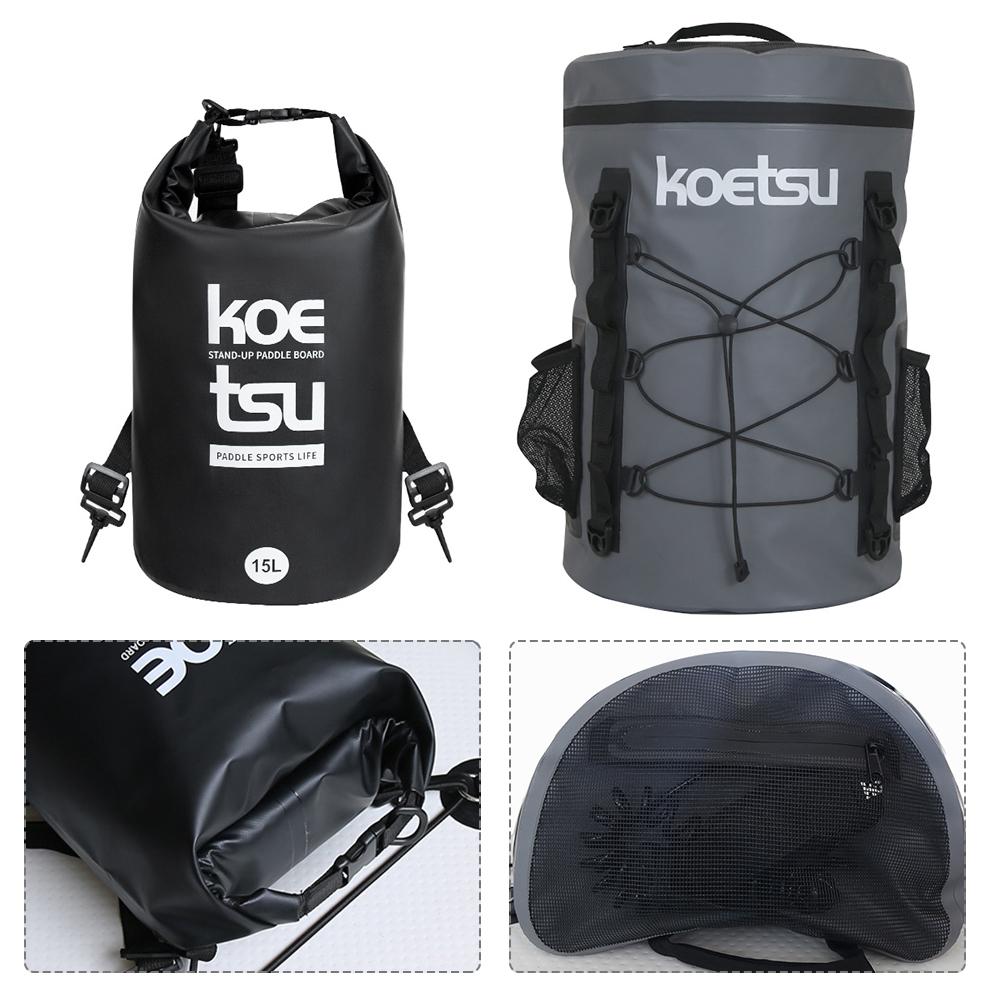 15/40L Paddle Board Bag Waterproof Paddle Board Deck Bag Dry Sack for Stand-Up Paddleboard and Kayaking Accessories