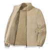 Spring and Autumn Men's Casual Jacket, Fashionable and Versatile Stand Up Collar Jacket, Large Size