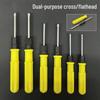 Dual-Ended Screwdriver 3/4/5mm Phillips & Flathead for Home Repair