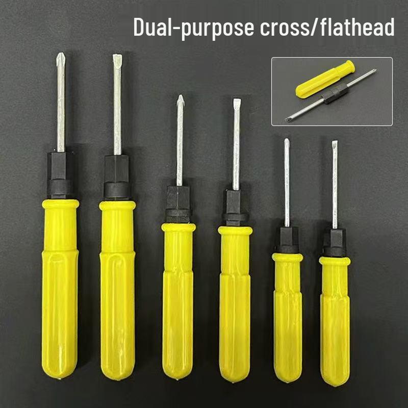 Dual-Ended Screwdriver 3/4/5mm Phillips & Flathead for Home Repair