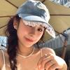 Fashion Sun Protection Bow Lace Baseball Hats Breathable Adjustable Cowboy Sunscreen Hats Windproof Beach Hat Men Women
