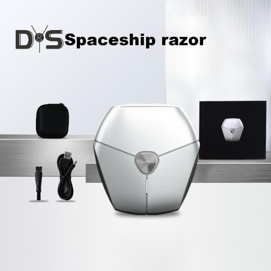 Herr Elektrisk Rakapparat Vattentät Typ-C Uppladdningsbar Mini Rese Roterande Rakapparat Bärbar Hår Skäggtrimmer Borttagningsverktyg Pappa Pojkvän Gåva